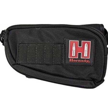 Hornady Cheek Piece Stock Pad and Accessory Pouch- Left Handed Black