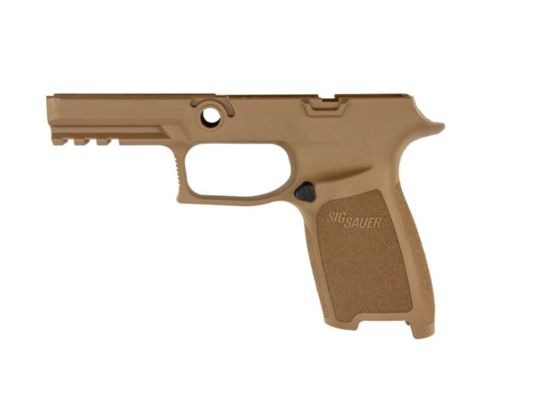 an image of the product SIG SAUER P250/P320 Grip Module Assembly, Carry, Medium, 9mm, .357 Sig, .40 S&W- Coyote- GRIP-MOD-CA-943-M-COY