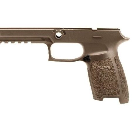 an image of the product SIG SAUER P250/P320 Grip Module Assembly, Full Size, Small, 9mm, .357 Sig, .40 S&W- Coyote- GRIP-MOD-F-943-SM-COY