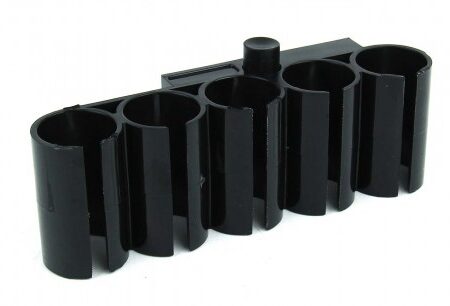 Universal 5-Round Picatinny Shotgun Side Shell Carrier- Black Polymer
