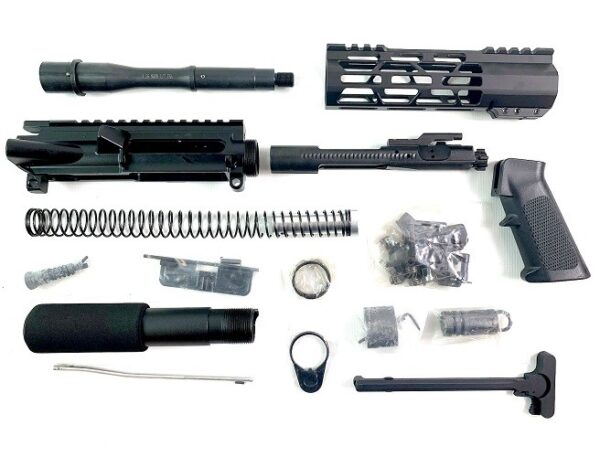 AR15 Complete Pistol Kit 5.56mm NATO 1:7 Twist 7" Barrel with 7" M-Lok Free Float Top Cut Hand Guard