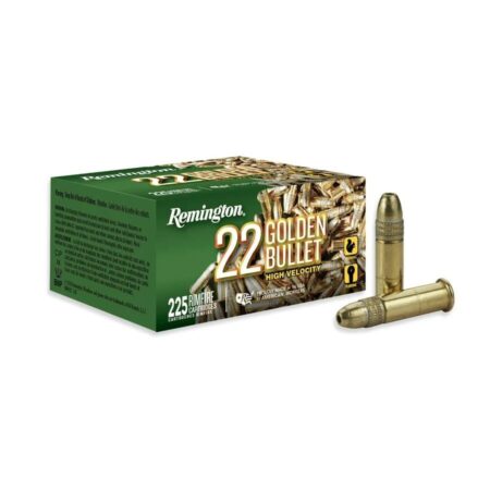 Remington Golden Bullet .22 Long Rifle 36 Gr. High Velocity Plated Hollow Point- Box of 225