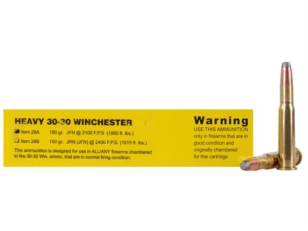 Buffalo Bore .30-30 Winchester 190 Gr. Jacketed Flat Nose- Box of 20