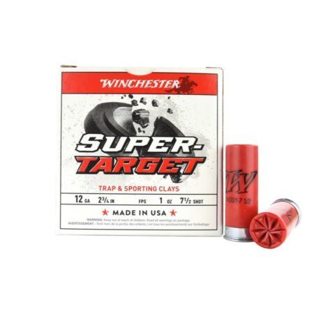Winchester Super-Target 12 Gauge 2-3/4" 1 oz #7-1/2 Shot- Box of 25