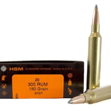 HSM Factory Blemish .300 Remington Ultra Magnum 180 Gr. Soft Point Boat Tail- Box of 20