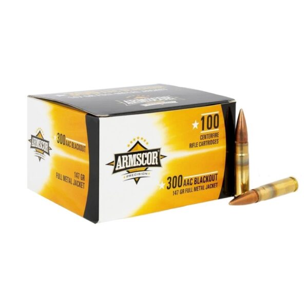Armscor Precision .300 AAC Blackout 147 Gr. Full Metal Jacket- Box of 100