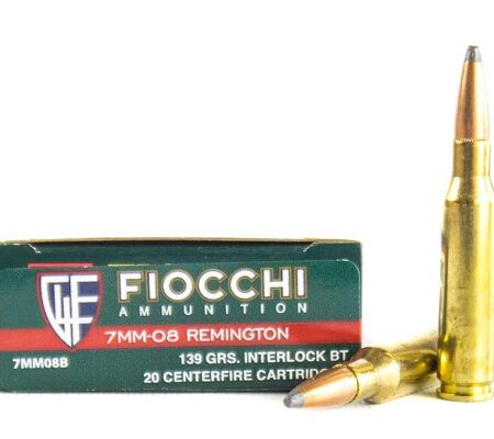Fiocchi Shooting Dynamics 7mm-08 Remington 139 Gr. Hornady Interlock SPBT- Box of 20