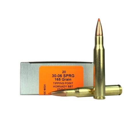 HSM Tipping Point 2 Factory Blemish .30-06 Springfield 165 Gr. Hornady SST Polymer Tip- Box of 20