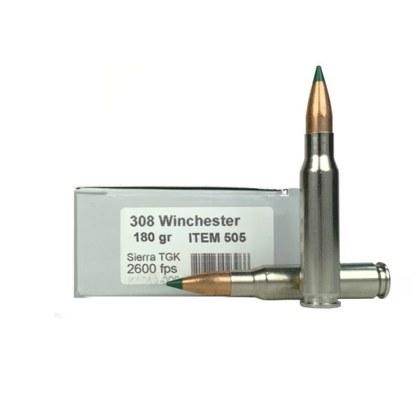 Underwood .308 Winchester 180 Gr. Sierra Tipped Gameking- Box of 20
