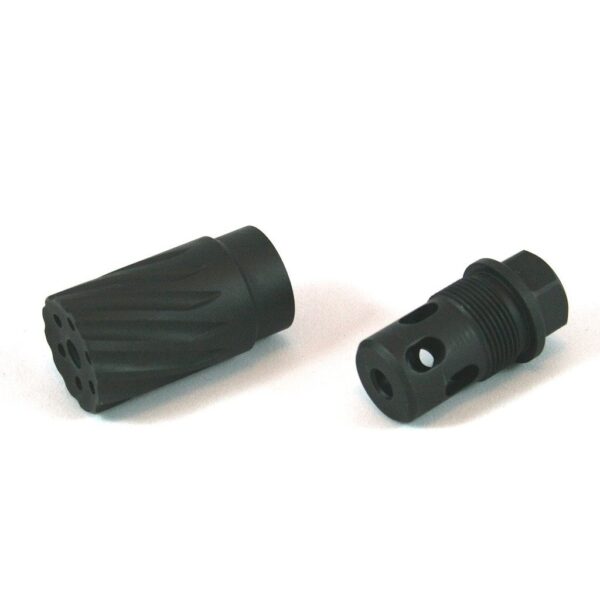 Elite Iron CQC1.223/5.56 Muzzle Brake and Cap 1/2"-28 Thread- Parkerized