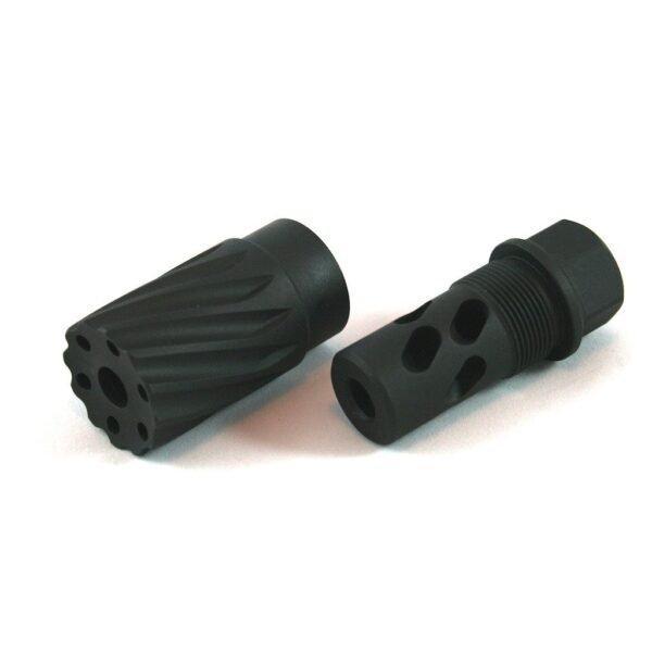 Elite Iron Bravo 1 .223/5.56 Muzzle Brake and Cap 1/2"-28 Thread- Parkerized