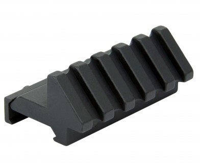 AR15 45 Degree Offset Picatinny Rail Mount 5-Slot- Black