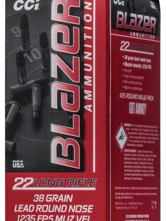CCI Blazer .22 Long Rifle 38 Gr. Lead Round Nose- Value Pack of 425