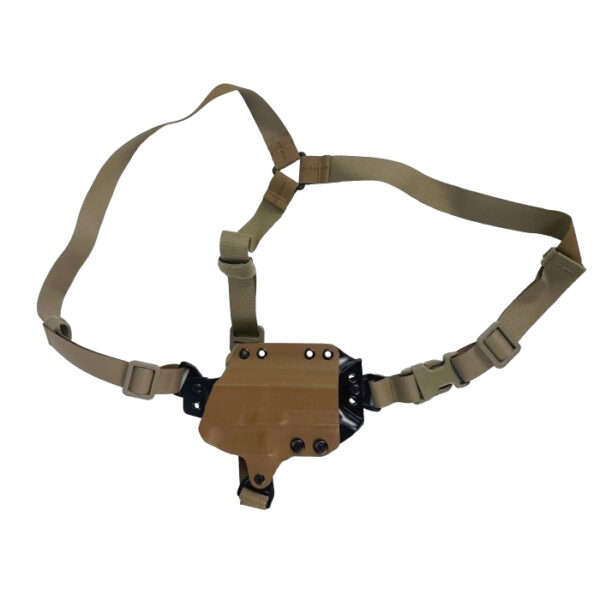 Black Point Tactical Outback Glock 20/21 Chest System Holster- Right Hand- Coyote