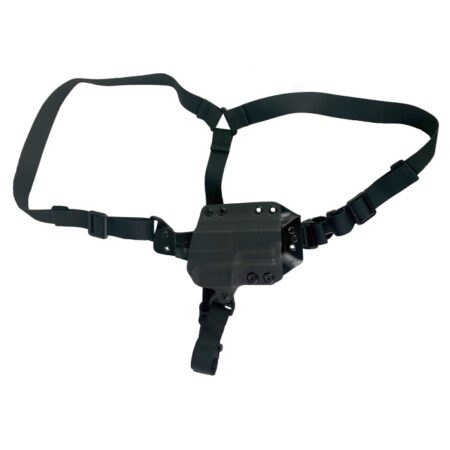 Black Point Tactical Outback Springfield XD(M) 10mm 5.25" Chest System Holster- Right Hand- Black