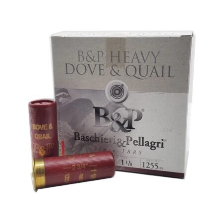 Baschieri & Pellagri Heavy Dove & Quail 12 Gauge 2-3/4" 1-1/8 oz #8 Shot- Box of 25