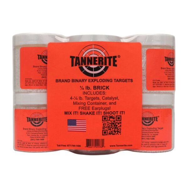 Tannerite Exploding Rifle Target- 4- 1/4 lb. Jars