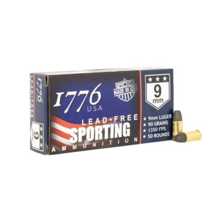 1776 USA 9mm Luger 90 Gr. Sinterfire Lead-Free Ball- Box of 50