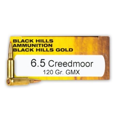 Black Hills Gold 6.5 Creedmoor 120 Gr. Hornady GMX- Lead Free- Box of 20