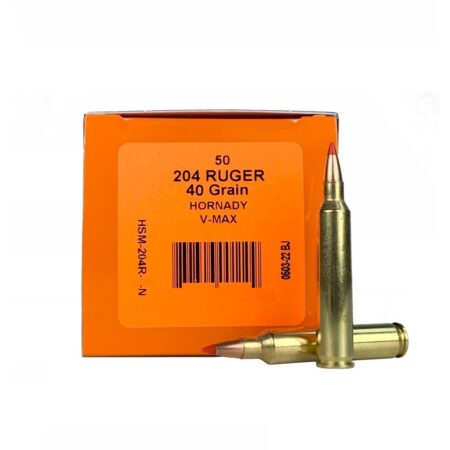 HSM Factory Blemish .204 Ruger 40 Gr. Hornady V-Max Polymer Tip- Box of 50