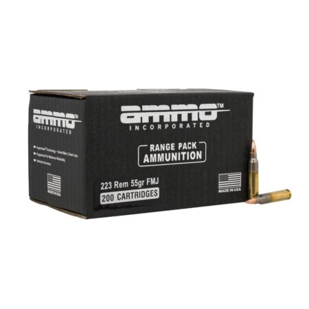 Ammo Incorporated .223 Remington 55 Gr. Full Metal Jacket- Range Pack of 200