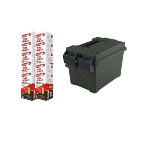 Aguila Super Extra High Velocity .22 Long Rifle 38 Gr. Copper Plated Hollow Point- Ammo Can of 1250