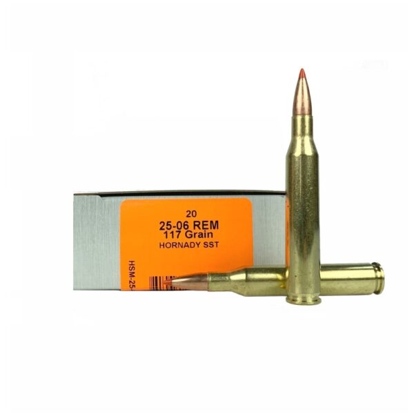 HSM Tipping Point 2 .25-06 Remington 117 Gr. Hornady SST Boat Tail- Box of 20
