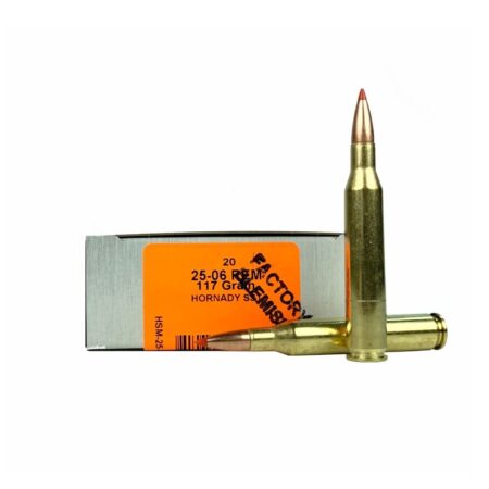 HSM Tipping Point 2 Factory Blemish .25-06 Remington 117 Gr. Hornady SST Boat Tail- Box of 20