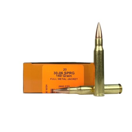 HSM 30-06 Springfield 150 Gr. Full Metal Jacket- Box of 20