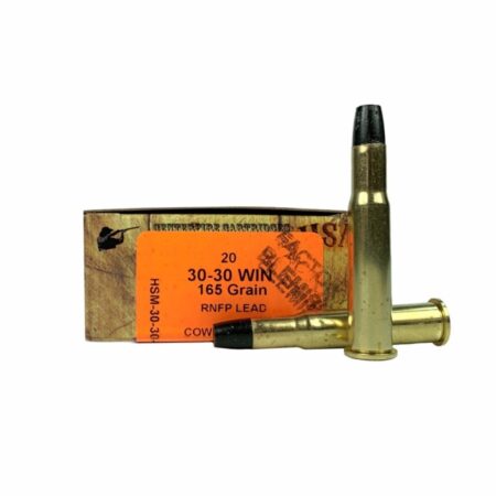 HSM Factory Blemish .30-30 Winchester 165 Gr. Round Nose Flat Point "Cowboy Action" Lead- Box of 20