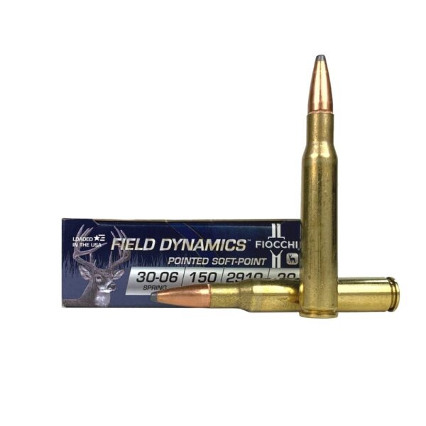 Fiocchi Field Dynamics .30-06 Springfield 150 Gr. Pointed Soft Point- Box of 20