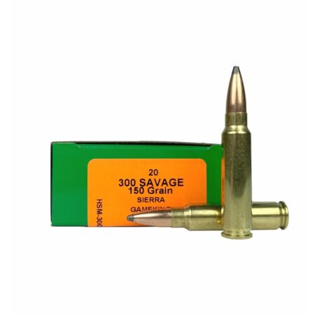 HSM Factory Blemish .300 Savage 150 Gr. Sierra GameKing Soft Point Boat Tail- Box of 20