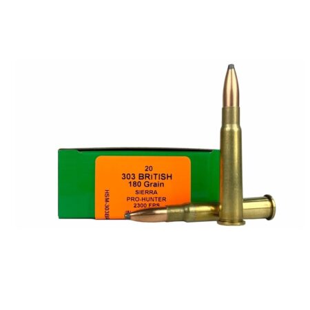HSM Factory Blemish .303 British 180 Gr. Sierra Pro-Hunter Soft Point- Box of 20