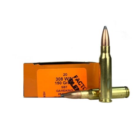 HSM Factory Blemish .308 Winchester 150 Gr. Sierra GameKing Soft Point Boat Tail- Box of 20