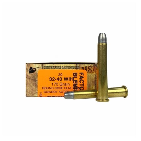 HSM Factory Blemish .32-40 Winchester 170 Gr. Round Nose Flat Point "Cowboy Action Lead"- Box of 20