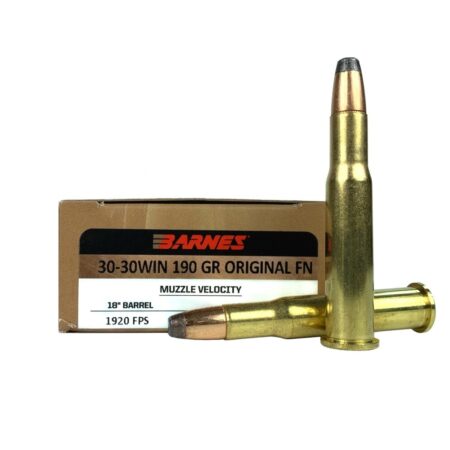 Barnes Pioneer .30-30 Winchester 190 Gr. Original Flat Nose Soft Point- Box of 20