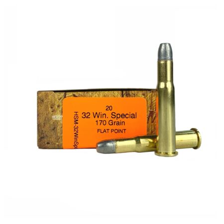 HSM Factory Blemish .32 Winchester Special 170 Gr. Lead Flat Point- Box of 20