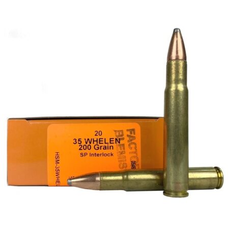 HSM Factory Blemish .35 Whelen 200 Gr. Hornady Interlock Spire Point- Box of 20