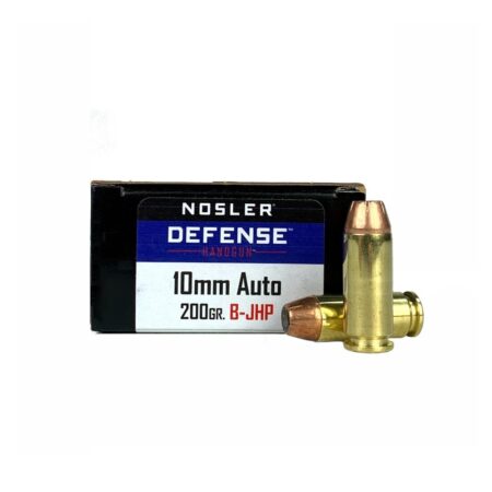 Nosler Defense 10mm Auto 200 Gr. Bonded Jacketed Hollow Point- Box of 20