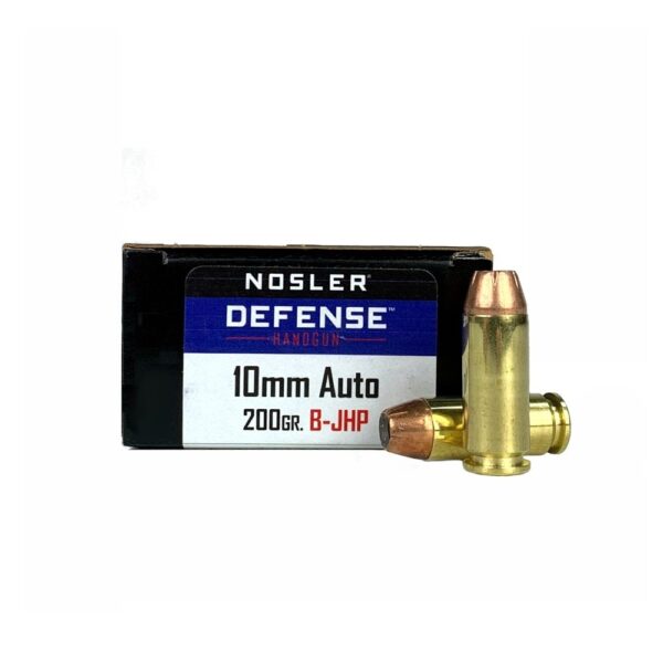 Nosler Defense 10mm Auto 200 Gr. Bonded Jacketed Hollow Point- Box of 20