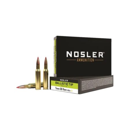 Nosler Ballistic Tip 7mm-08 Remington 140 Gr. Polymer Tip- Box of 20