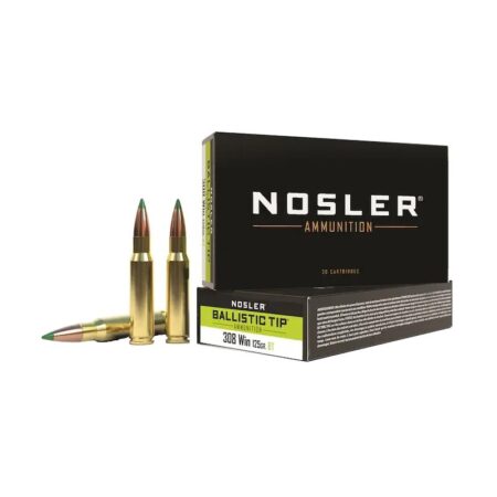 Nosler Ballistic Tip .308 Winchester 125 Gr. Polymer Tip- Box of 20