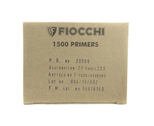 Fiocchi Zero Pollution Small Rifle Primers- Lead-Free- Box of 1500 (HAZMAT Fee Required)