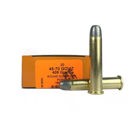 HSM Factory Blemish .45-70 Government 405 Gr. Round Nose Flat Point- Box of 20