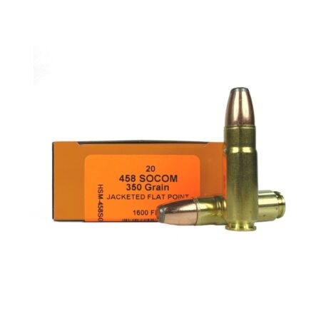 HSM Factory Blemish .458 SOCOM 350 Gr. Jacketed Flat Point- Box of 20
