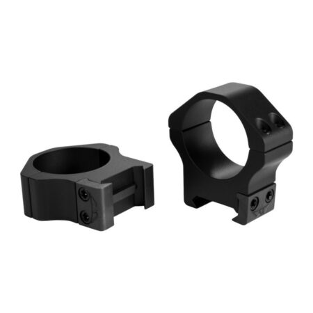 Warne 1" Maxima Horizontal- Fixed Nato Stanag 4694-Style Scope Rings- Low Height- Matte