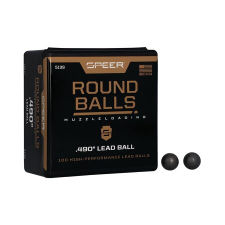 Speer Bullets .50 Cal (0.490") 176 Gr. Muzzleloading Lead Round Ball- Box of 100