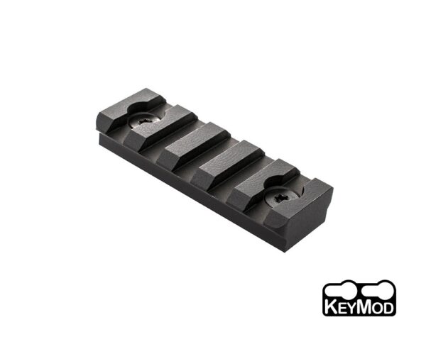 an image of the product CMMG KeyMod Conversion Rail Section 5-Slot- Aluminum Black- 55DA299