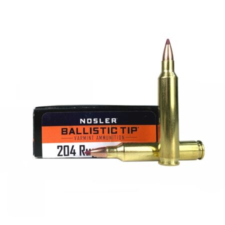 Nosler .204 Ruger 40 Gr. Ballistic Tip Varmint Spitzer Boat Tail- Box of 20