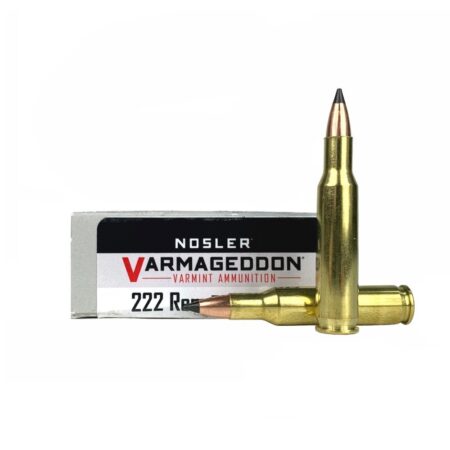 Nosler Varmageddon .222 Remington 50 Gr. Flat Base Polymer Tip- Box of 20
